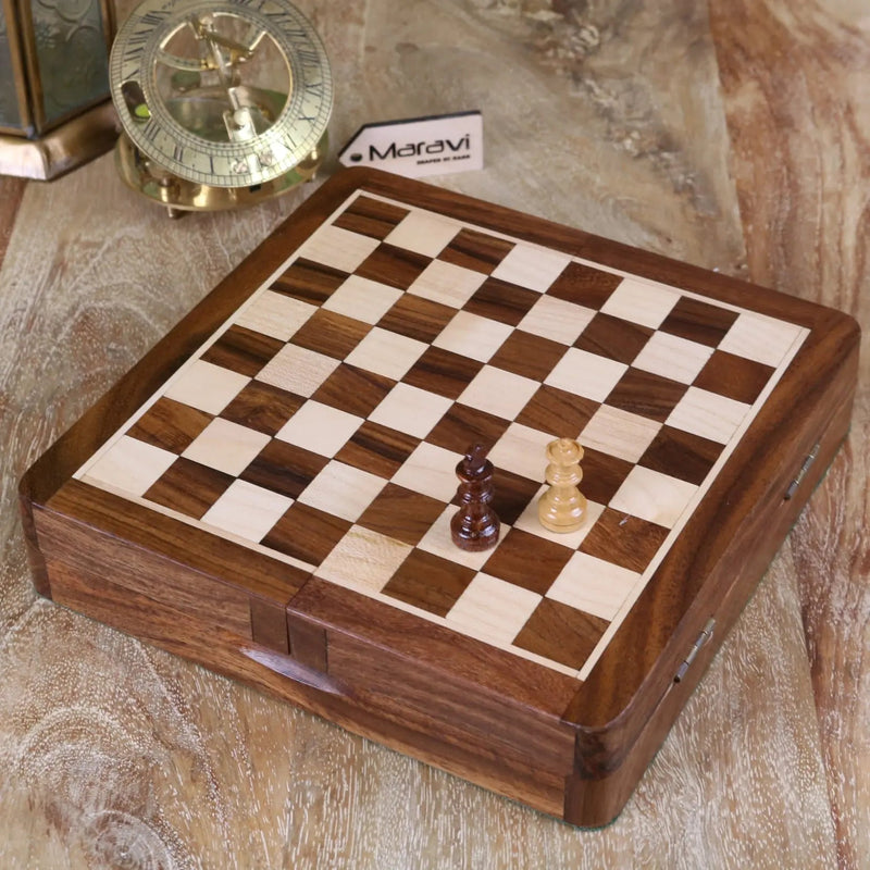 Shatranj Wooden Chess Set 18cm