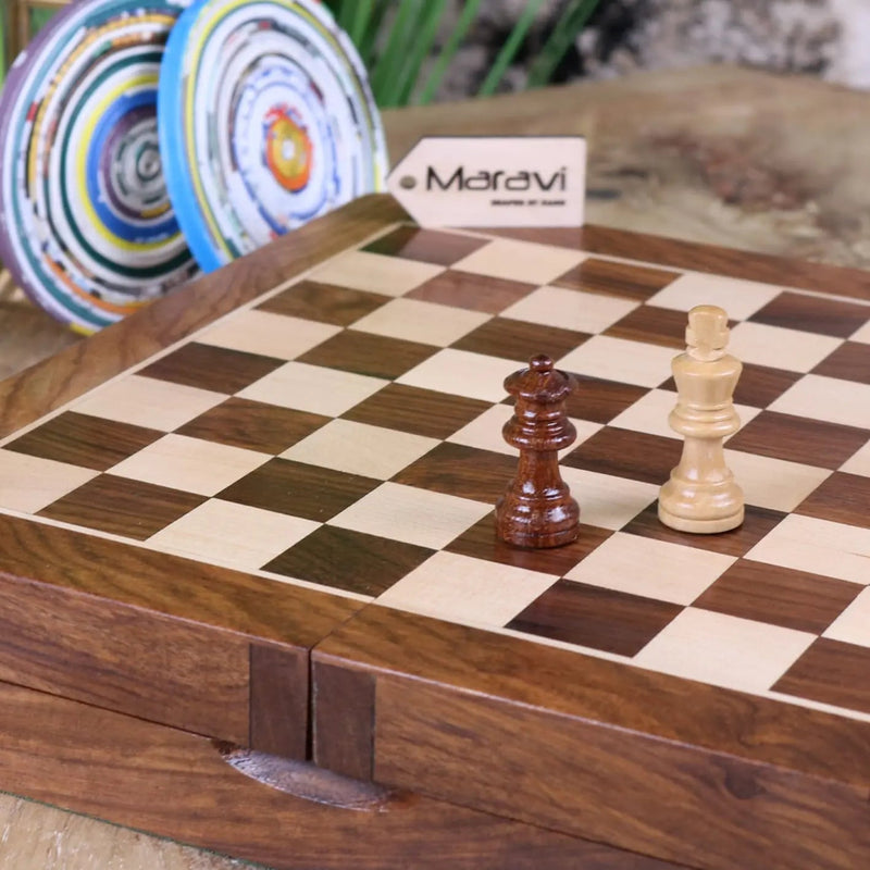 Shatranj Wooden Chess Set 26cm