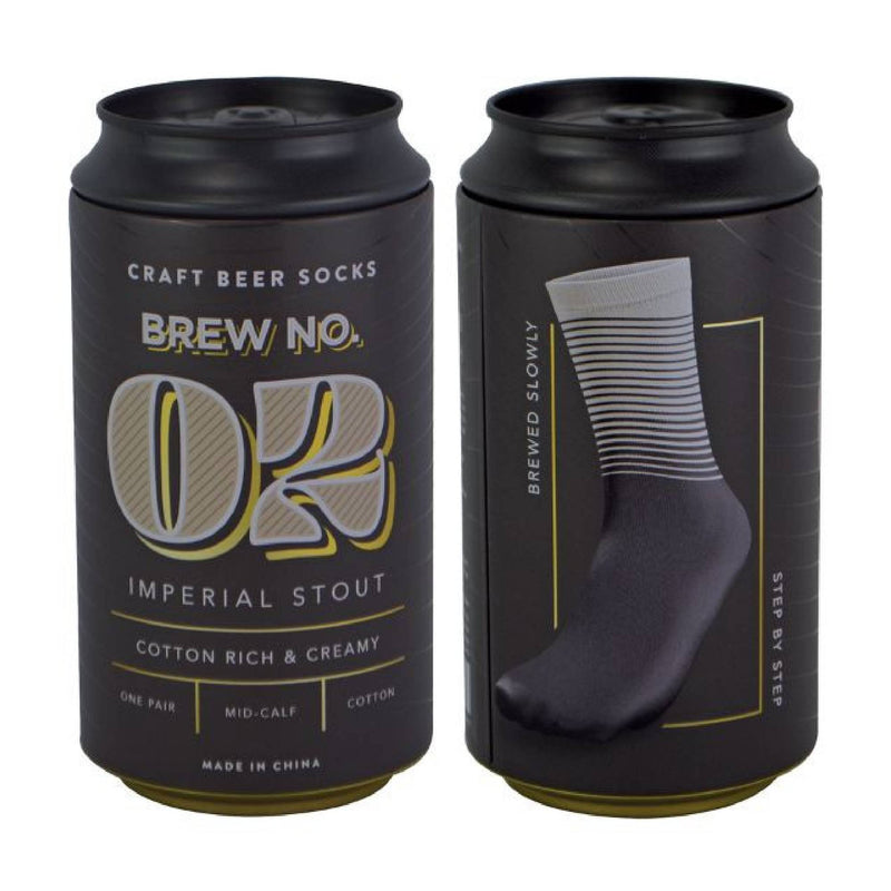1 Pack Mens Craft Beer Socks in a Can (3 Flavours)