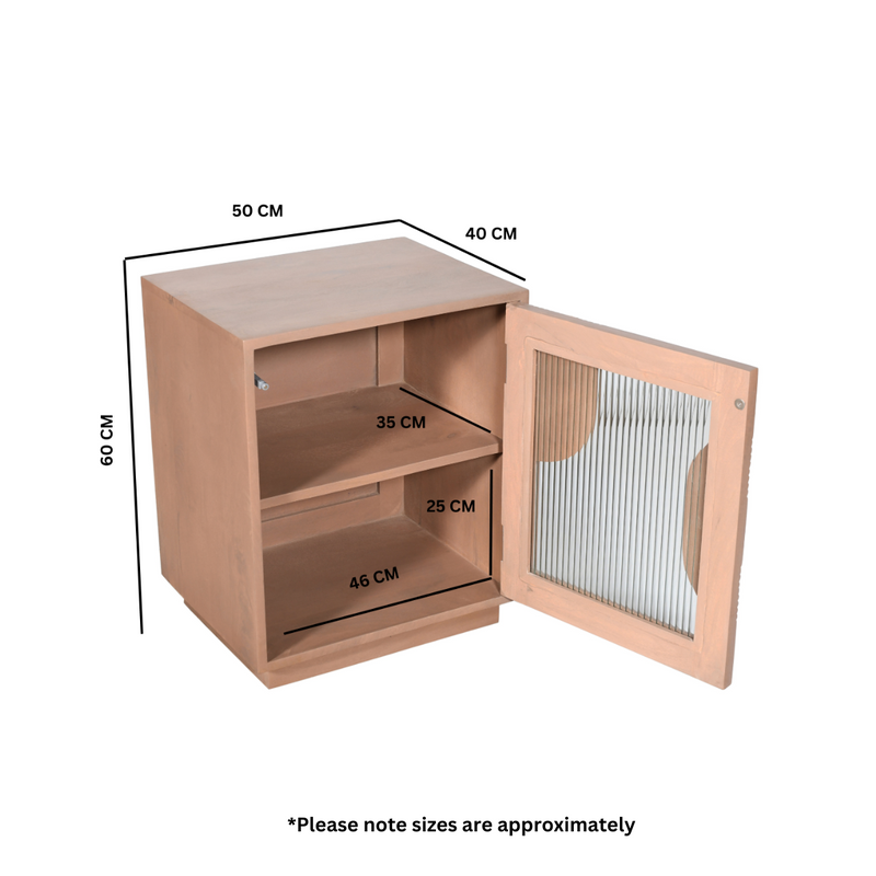Jodhpur Solid Wood Bedside Table