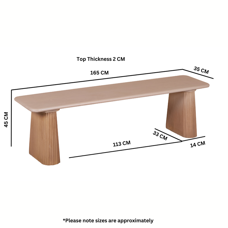 Jodhpur Solid Wood Dining Bench