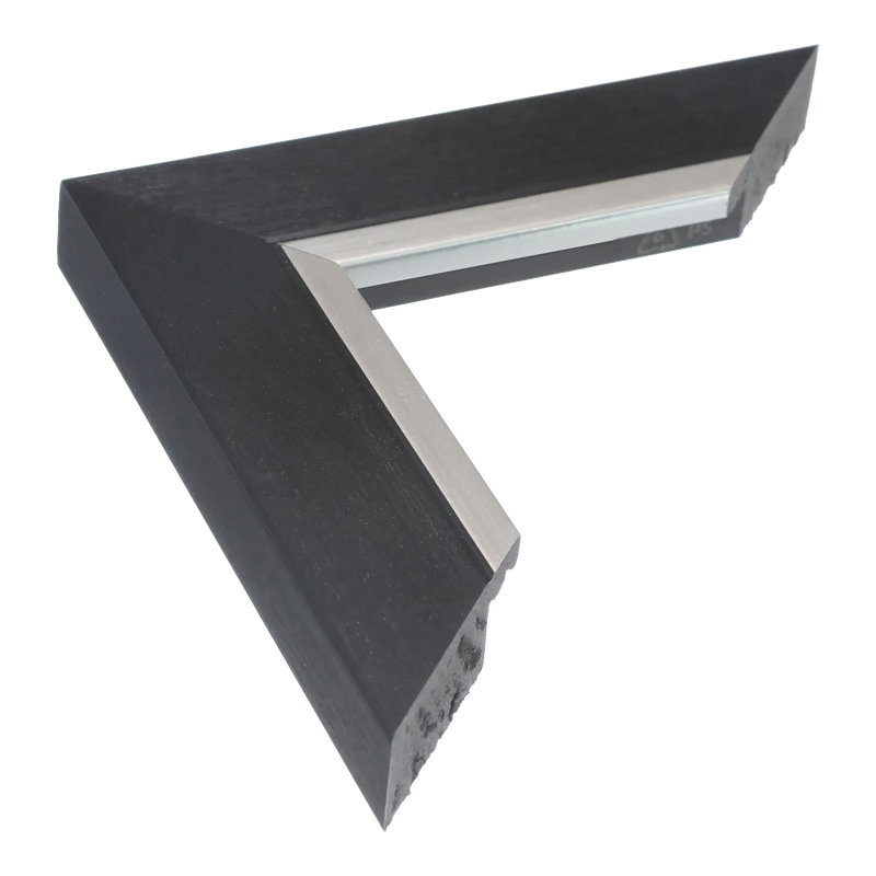 Inset Black & silver Picture Frame, 12x15"
