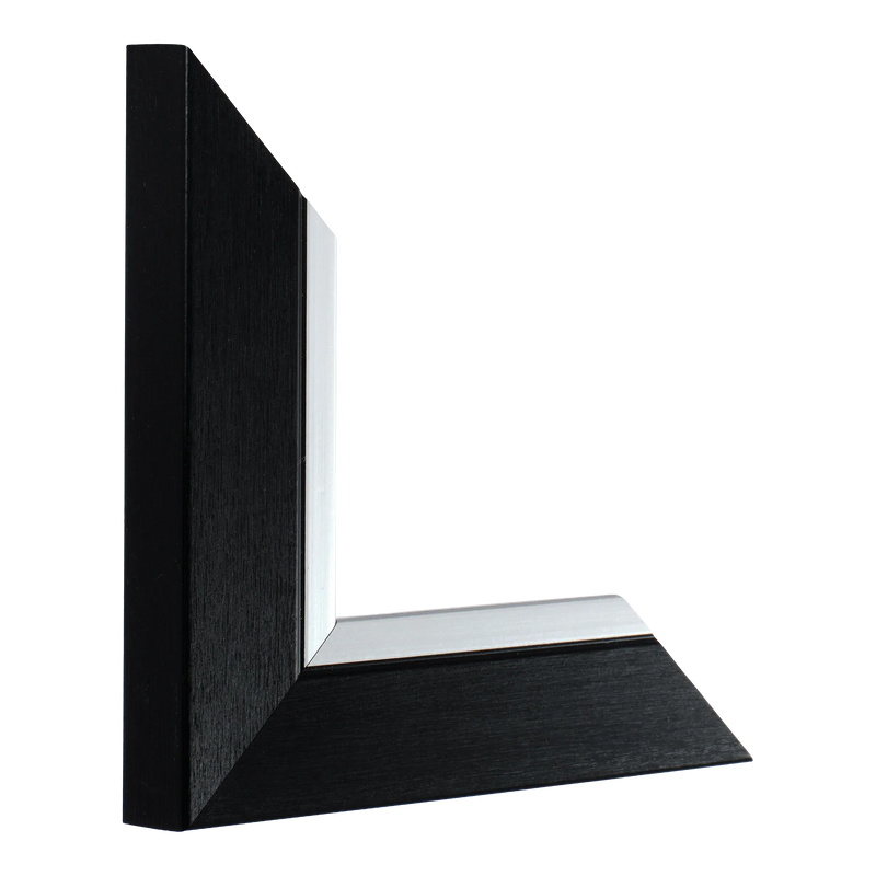 Inset Black & silver Picture Frame, 38x48cm