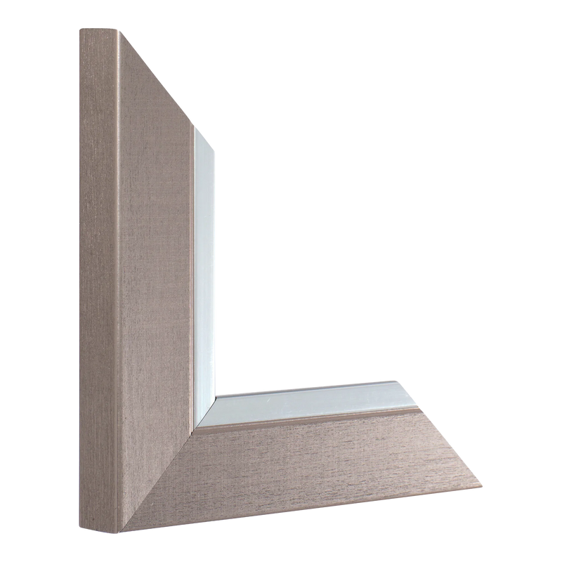 Inset Gunmetal & silver Picture Frame, 24x30cm