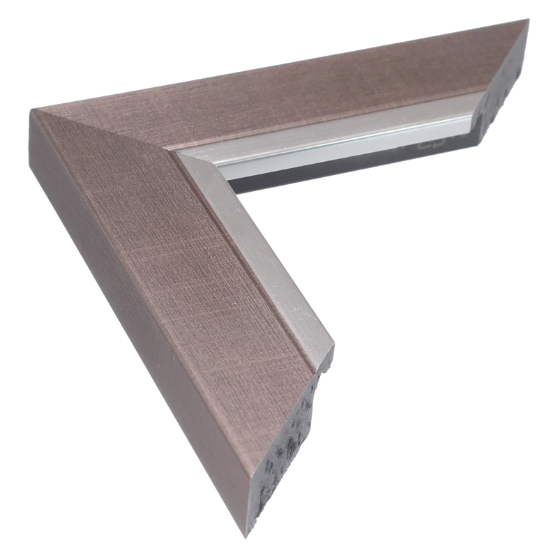 Inset Gunmetal & silver Picture Frame, 50x70cm