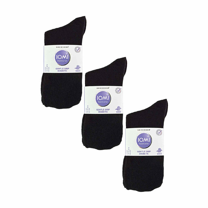 6 Pack Ladies Non Elastic Bamboo Diabetic Socks