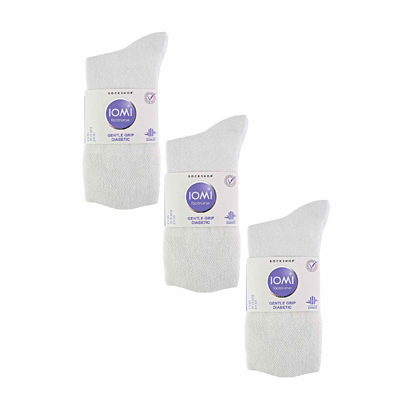 6 Pack Ladies Non Elastic Bamboo Diabetic Socks