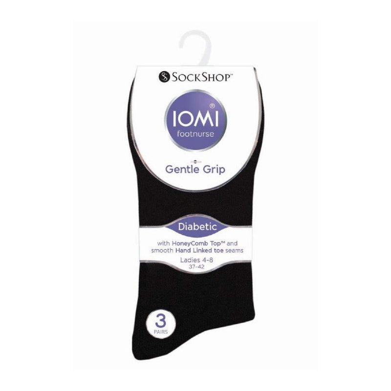 6 Pack Ladies Non Elastic Cotton Diabetic Socks with Seamless Toe