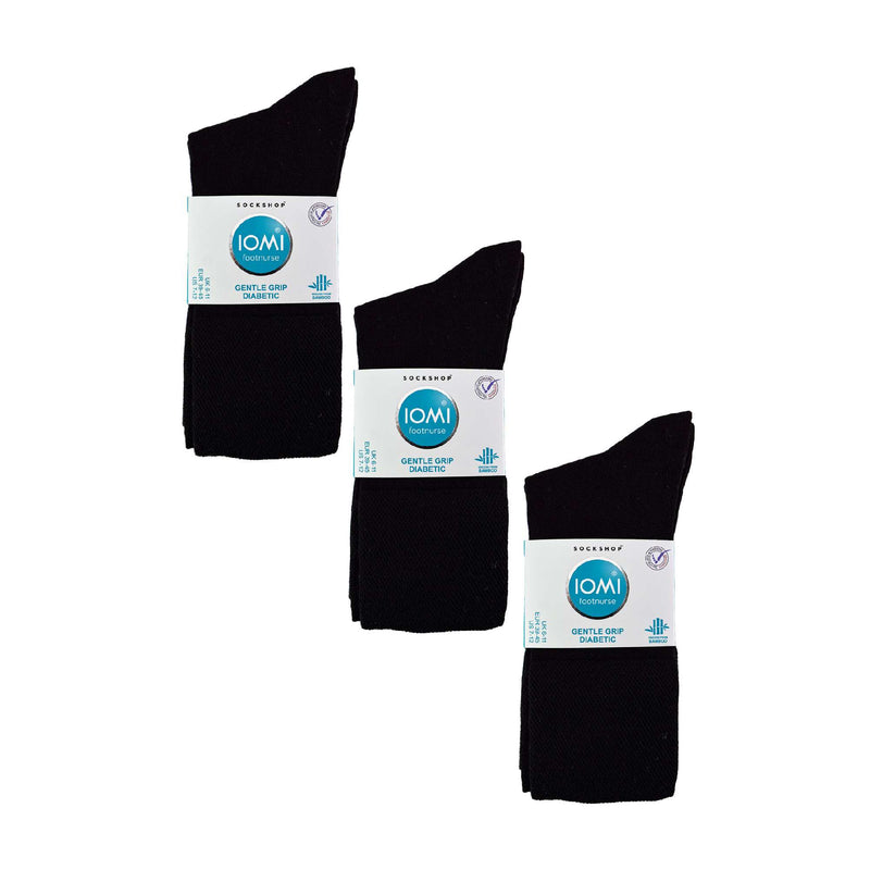 6 Pack Mens Non Elastic Bamboo Diabetic Socks