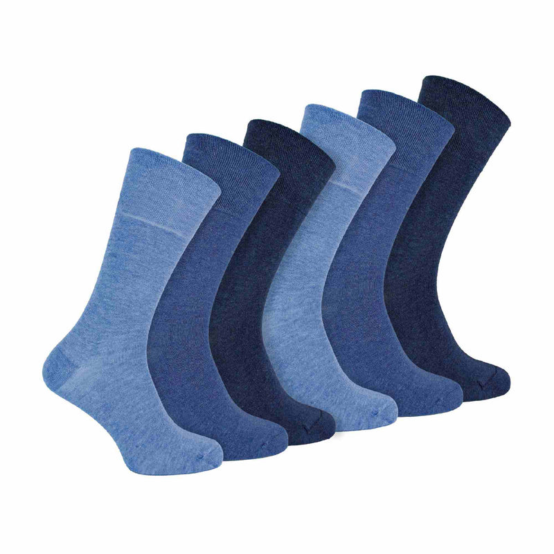 6 Pack Mens Non Elastic Bamboo Diabetic Socks