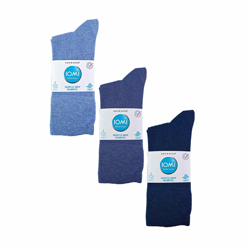 6 Pack Mens Non Elastic Bamboo Diabetic Socks