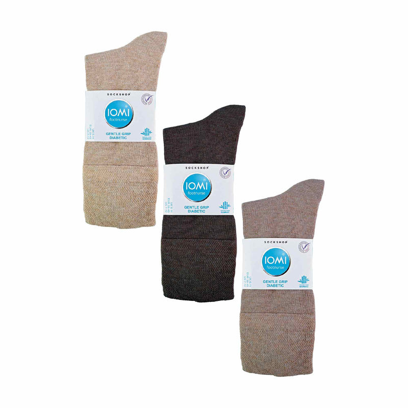 6 Pack Mens Non Elastic Bamboo Diabetic Socks