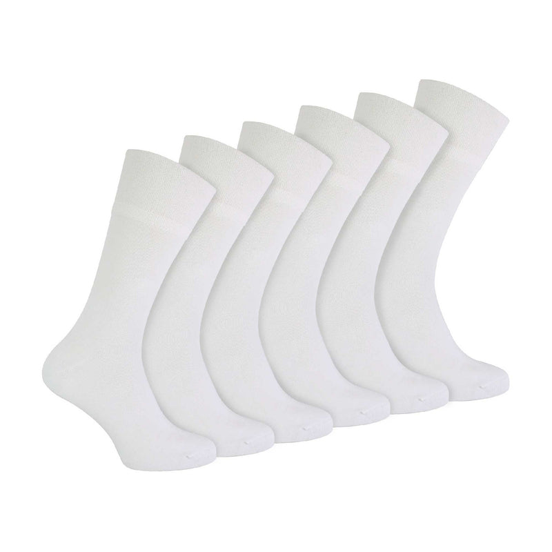 6 Pack Mens Non Elastic Bamboo Diabetic Socks