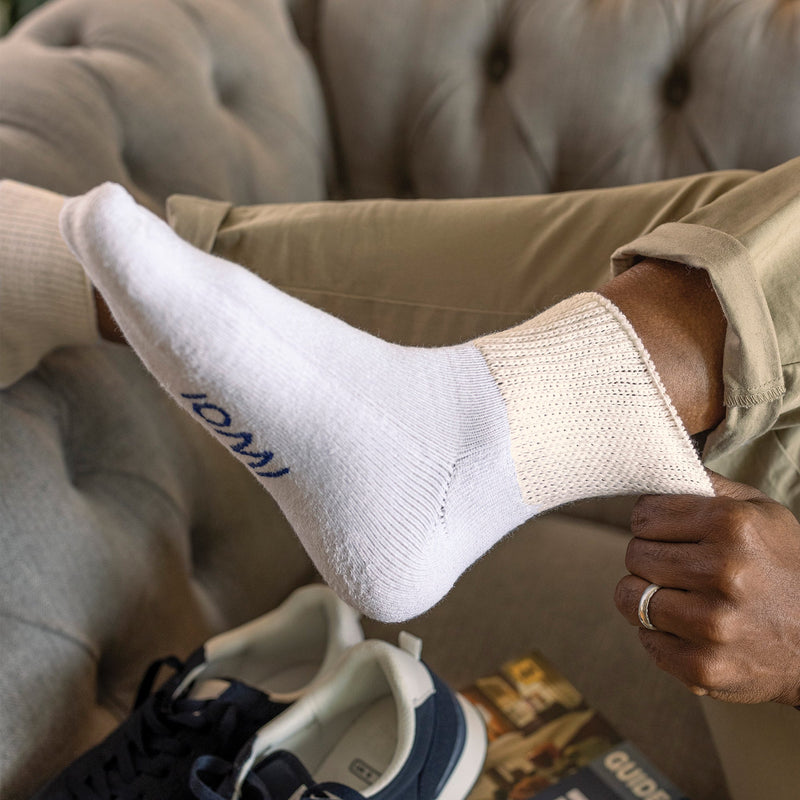3 Pack Extra Wide Cotton Low Cut Ankle Diabetic Socks
