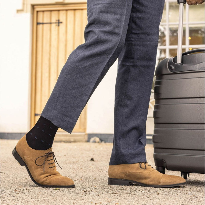1 Pack Mens 18 mmHg Graduated Compression Flight Socks for DVT