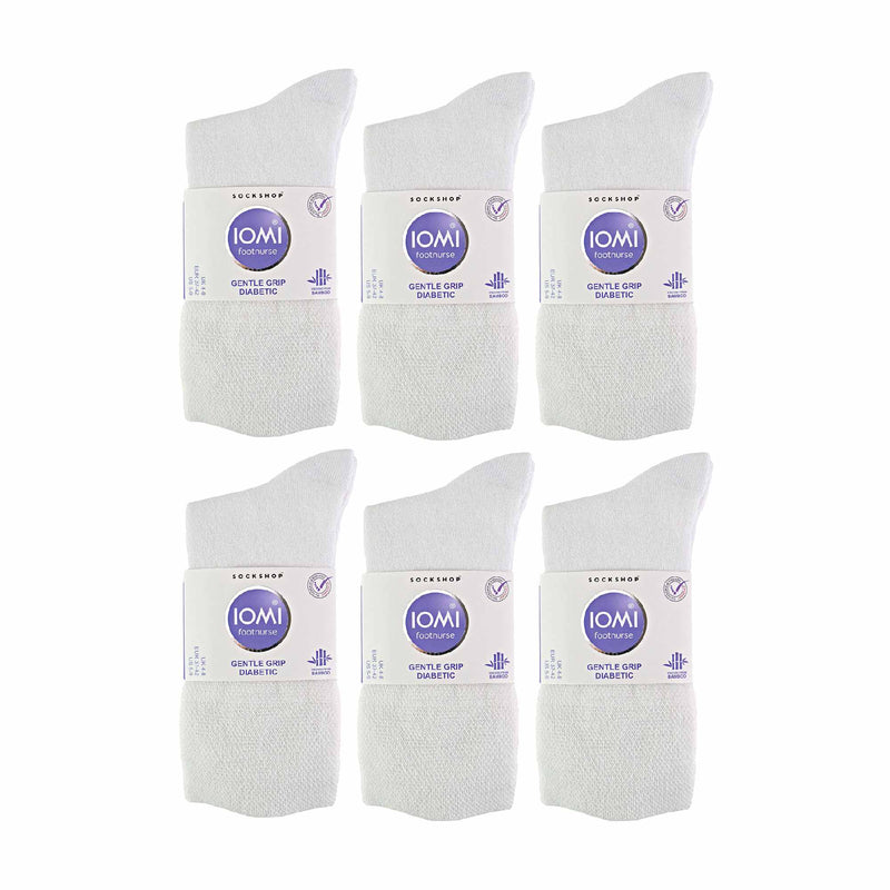 12 Pairs Ladies Diabetic Bamboo Socks | Non Elastic Gentle Grip Top Socks