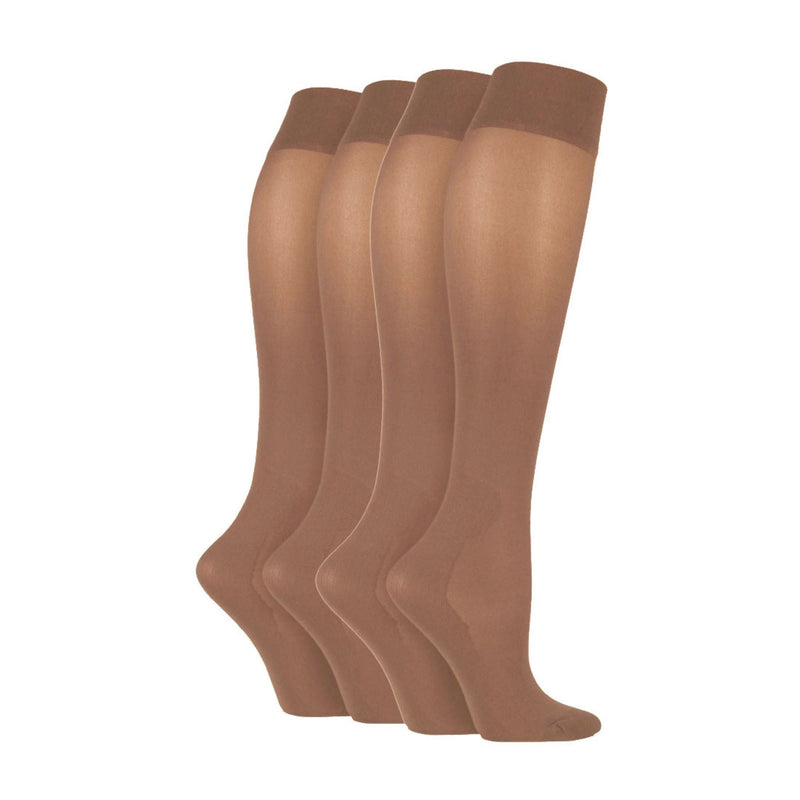 4 Pack Graduated Compression Energising Knee High Flight Socks