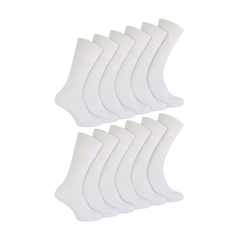 2 Pack Mens Diabetic Bamboo Extra Wide  NON ELASTIC Socks