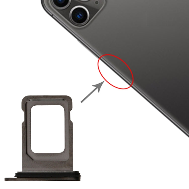 SIM Card Tray + SIM Card Tray for iPhone 11 Pro Max / 11 Pro(Space Gray), For iPhone 11 Pro Max, For iPhone 11 Pro Max (Dual)