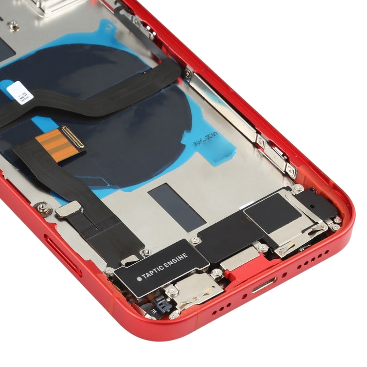 Battery Back Cover Assembly (with Side Keys & Speaker Ringer Buzzer & Motor & Camera Lens & Card Tray & Power Button + Volume Button + Charging Port & Wireless Charging Module) for iPhone 12, For iPhone 12(Assembly)