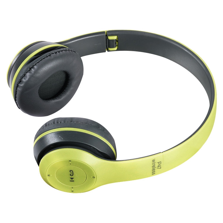 P47 Foldable Wireless Bluetooth Headphone with 3.5mm Audio Jack, Support MP3 / Call, P47 Black, P47 Blue, P47 Red, P47 White, P47 Green