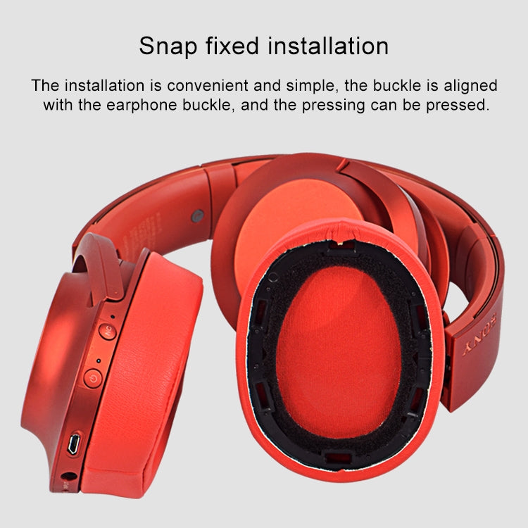 2pcs Sponge Headphone Protective Case for Sony MDR-100ABN / WH-H900N