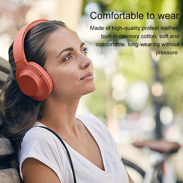 2 PCS For Sony MDR-100ABN / WH-H900N Earphone Cushion Cover Earmuffs Replacement Earpads with Mesh