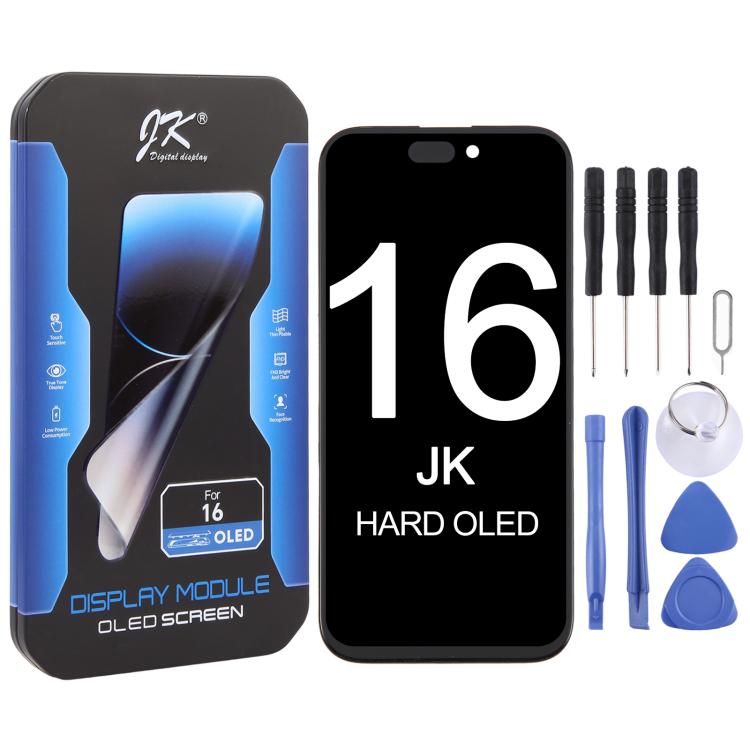 JK Hard OLED Screen For iPhone 16, For iPhone 16