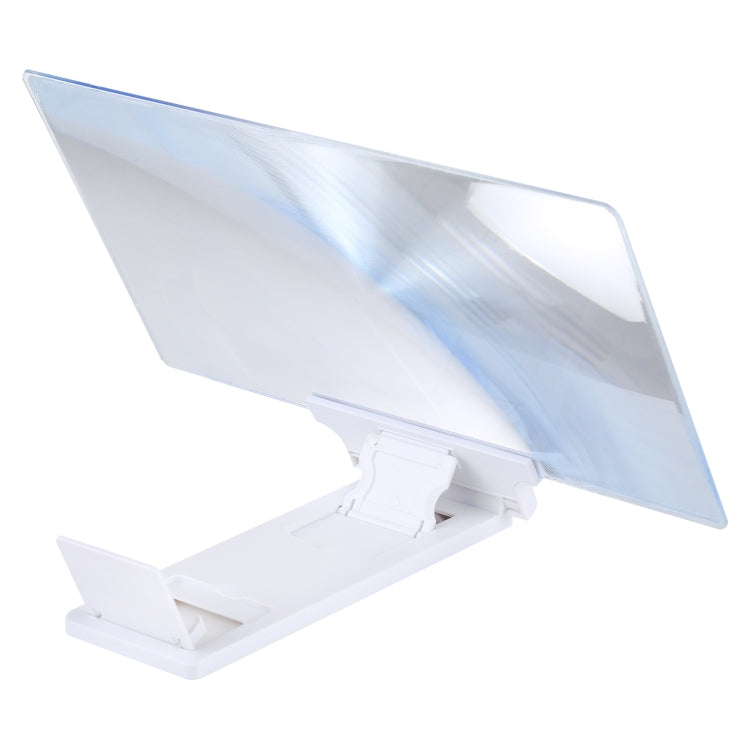 F6 12 inch Universal Foldable 3D Mobile Phone Screen Magnifier with Lazy Stand