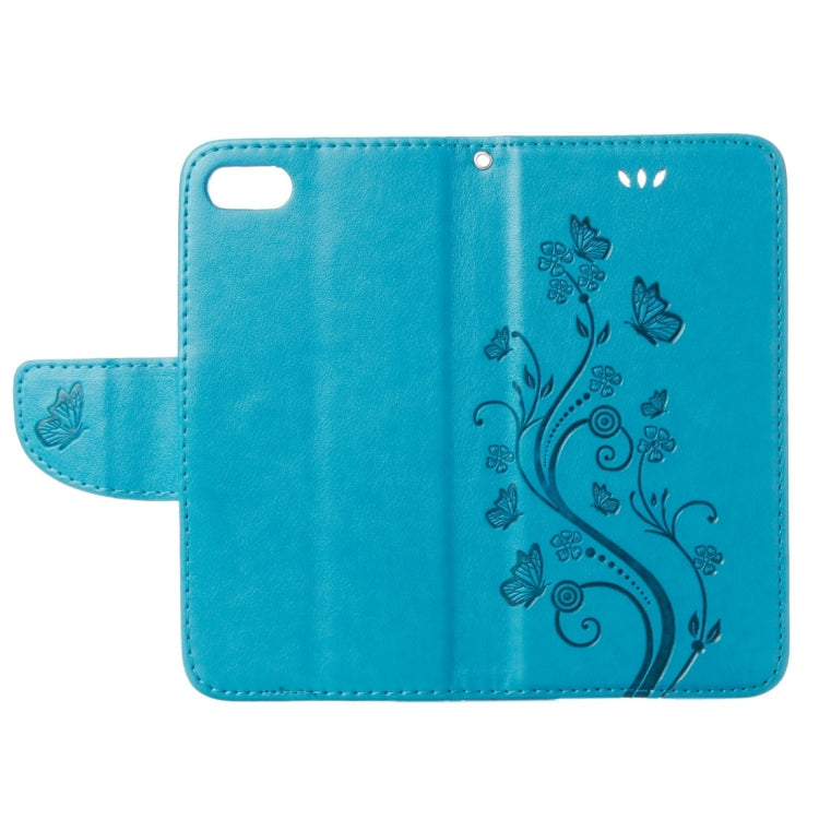 For  iPhone 8 & 7  Pressed Flowers Horizontal Flip Leather Case with Holder & Card Slots & Wallet