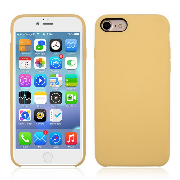 For iPhone 8 & 7 Pure Color Liquid Silicone + PC Shockproof Defender Case, For 8 & 7, iPhone 8 & 7