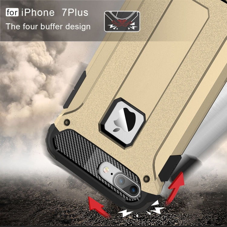 For iPhone 8 Plus & 7 Plus   Tough Armor TPU + PC Combination Case, For iPhone 7 Plus
