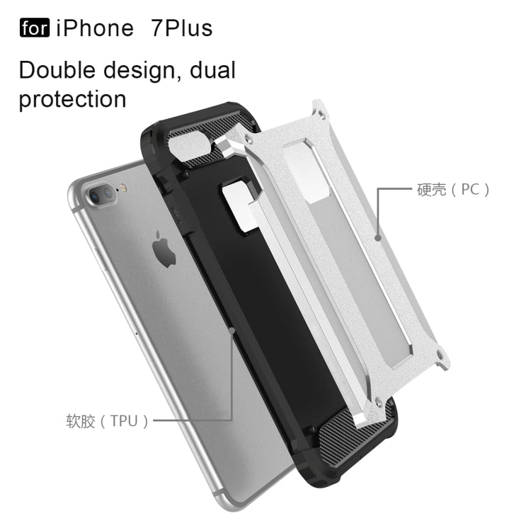 For iPhone 8 Plus & 7 Plus   Tough Armor TPU + PC Combination Case, For iPhone 7 Plus