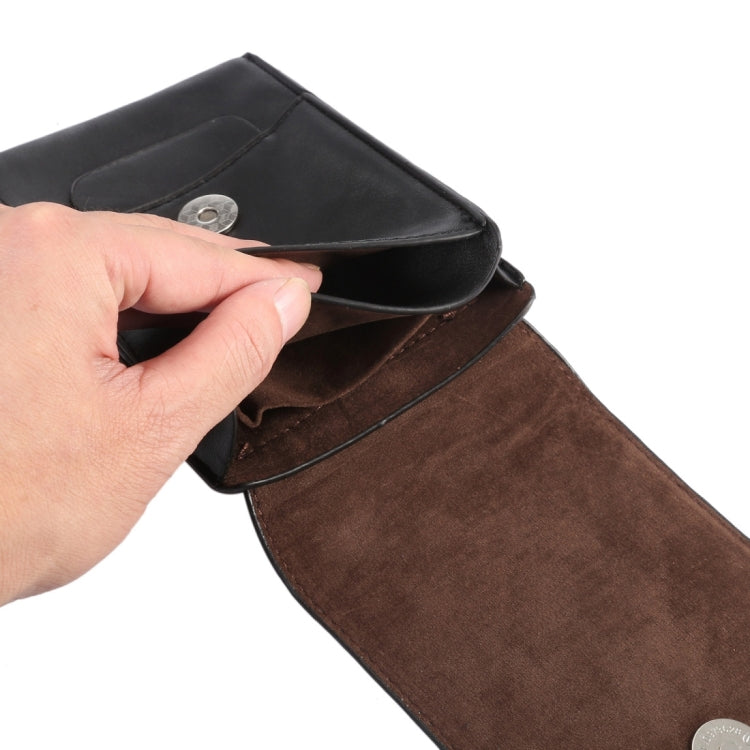 6.3 inch and Below Universal Crazy Horse Texture 3 Pouches Vertical Flip Leather Case with Belt Hole & Climbing Buckle for Galaxy Note 8, Sony, Huawei, Meizu, Lenovo, ASUS, Cubot, Oneplus, Oukitel, Xiaomi, DOOGEE, Vkworld, and other Smartphones