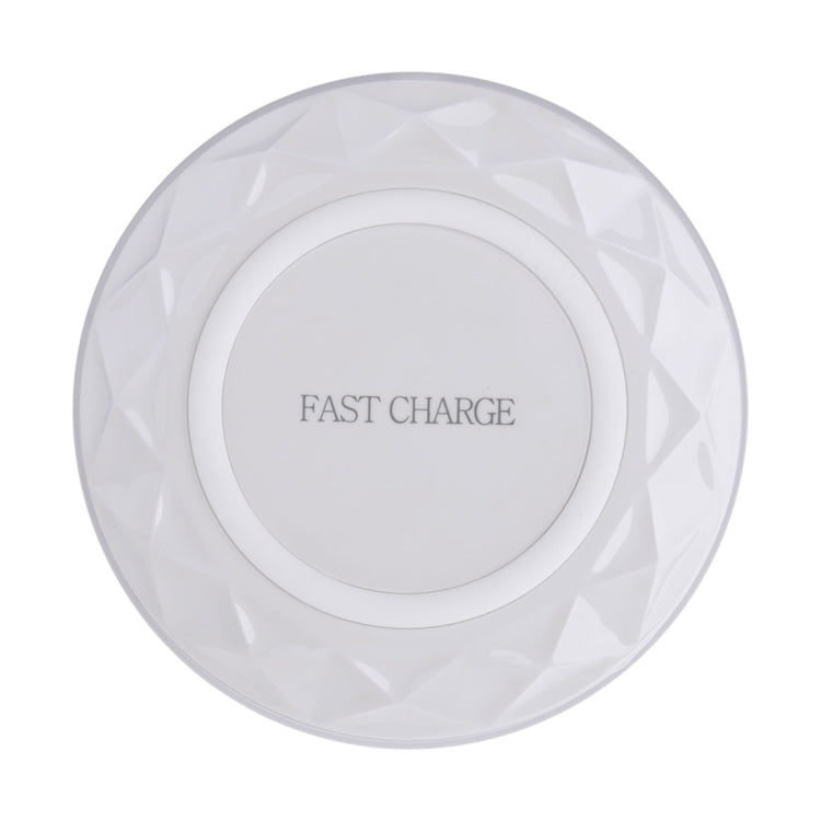DC5V Input Diamond Qi Standard Fast Charging Wireless Charger, Cable Length: 1m, DC5V Black, DC5V