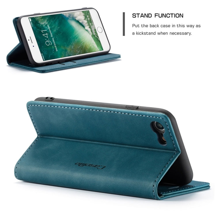 CaseMe-013 Multifunctional Retro Frosted Horizontal Flip Leather Case for iPhone 7 / 8, with Card Slot & Holder & Wallet, For iPhone 7 / 8