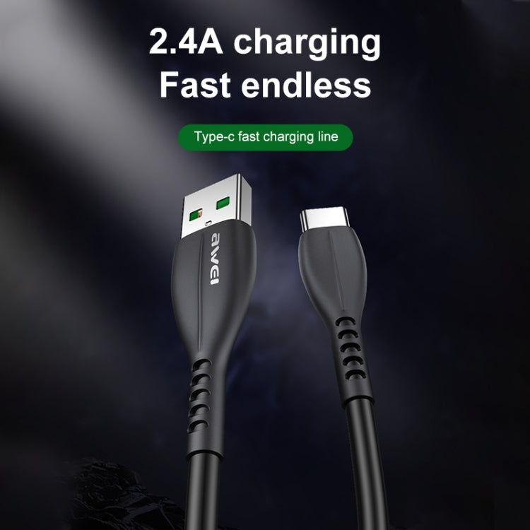 awei CL-115T 1m 2.4A USB to Type-C / USB-C Charging Cable
