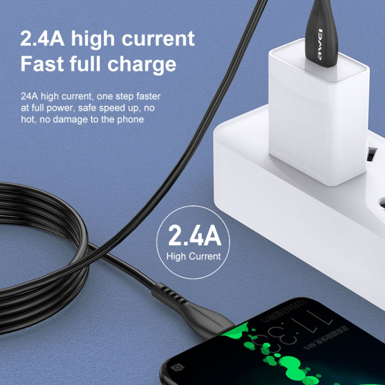 awei CL-115T 1m 2.4A USB to Type-C / USB-C Charging Cable