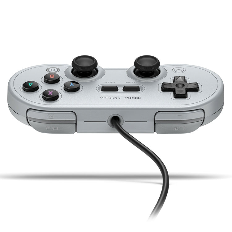 8Bitdo SN30 PRO USB Wired Gamepad Joystick for Switch / Steam / PC, SN30 PRO Wired(Grey)