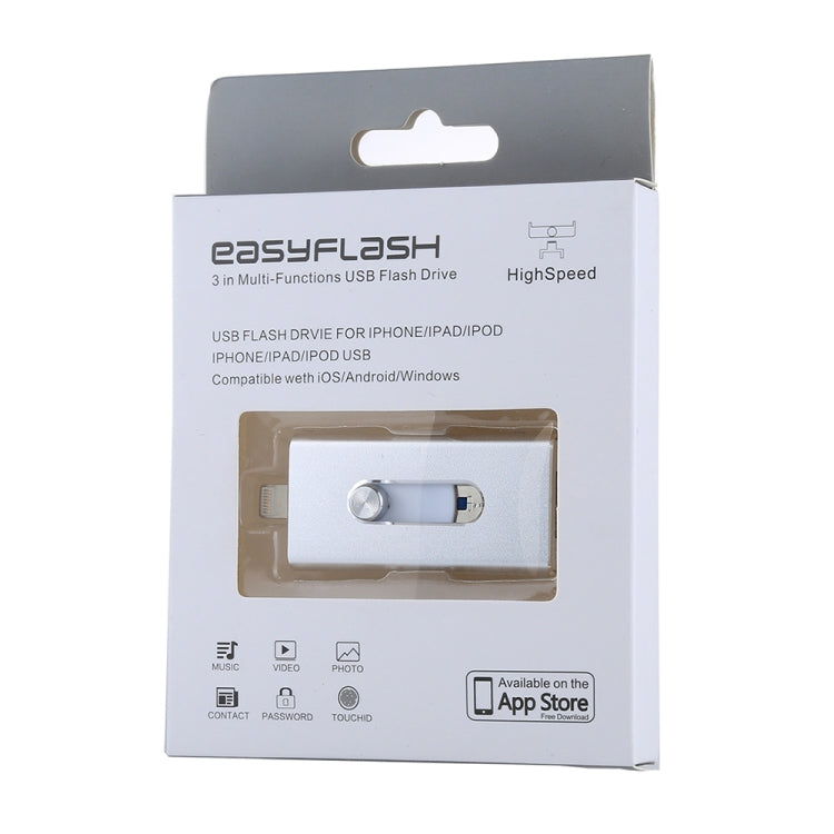 RQW-02  3 in 1 USB 2.0 & 8 Pin & Micro USB 16GB Flash Drive, RQW-02 Black, RQW-02 Gold, RQW-02 Blue, RQW-02 Red, RQW-02 Silver