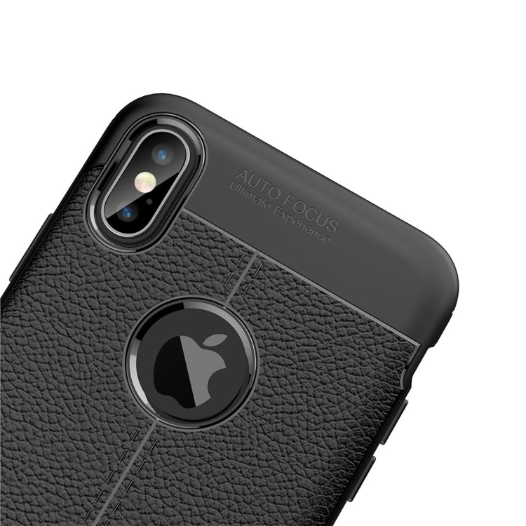 For iPhone XS Max Litchi Texture TPU Case, For XS Max