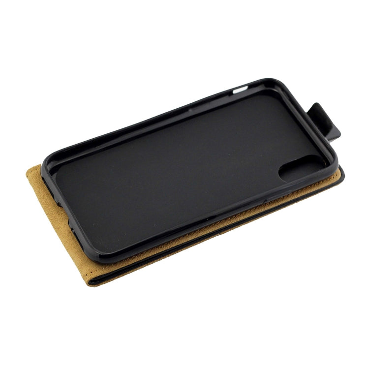 For iPhone XS Max Business Style Vertical Flip TPU Leather Case with Card Slot, For XS Max