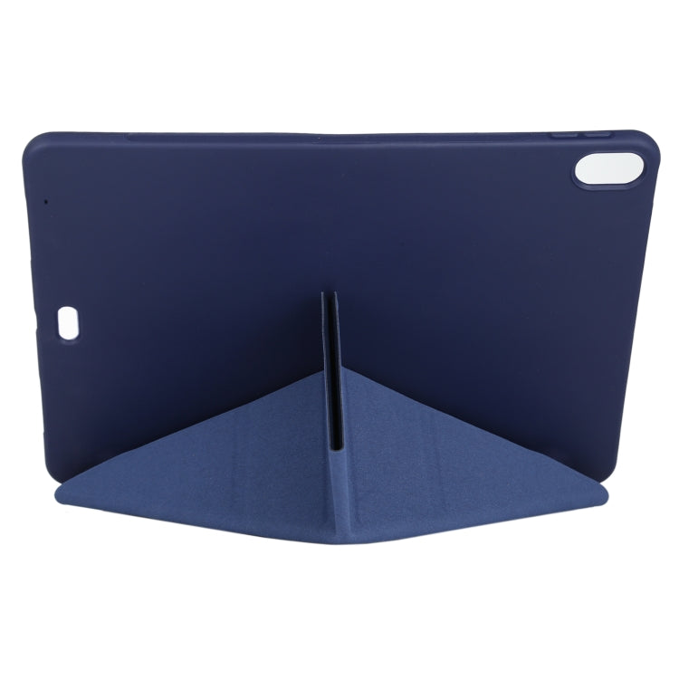 Millet Texture PU+ Silicone Full Coverage Leather Case with Multi-folding Holder for iPad Air (2020) 10.9 inch, For iPad Air (2020) 10.9 inch