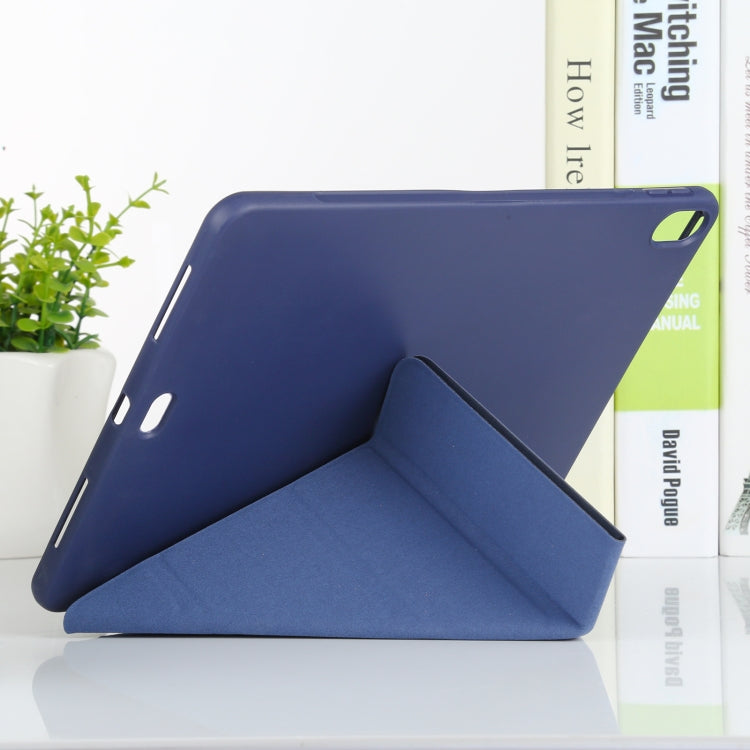 Millet Texture PU+ Silicone Full Coverage Leather Case with Multi-folding Holder for iPad Air (2020) 10.9 inch, For iPad Air (2020) 10.9 inch