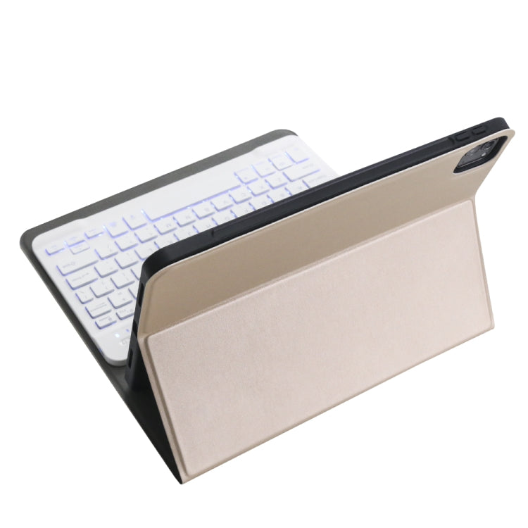 A11BS Ultra-thin ABS Detachable Bluetooth Keyboard Tablet Case with Backlight & Pen Slot & Holder for iPad Pro 11 2022 / 2021 / Air 5 / Air 4, For iPad Pro 11 2022 / 2021 / Air 5 / Air 4