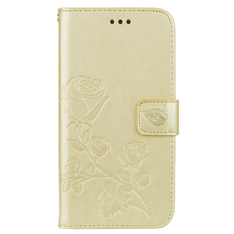 For iPhone XR Rose Embossed Horizontal Flip PU Leather Case,  with Holder & Card Slots & Wallet, For XR