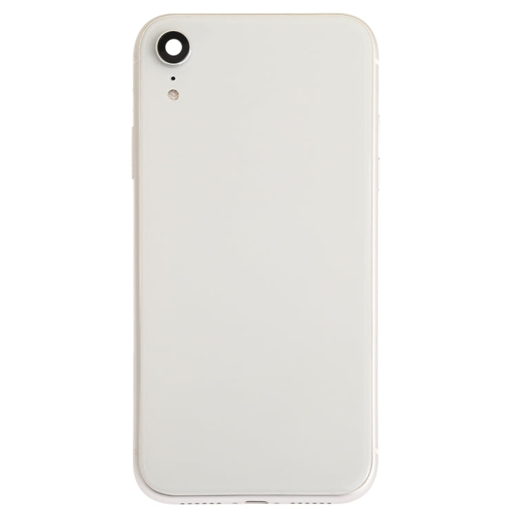 Battery Back Cover Assembly (with Side Keys & Speaker Ringer Buzzer & Motor & Camera Lens & Card Tray & Power Button + Volume Button + Charging Port + Signal Flex Cable & Wireless Charging Module) for iPhone XR, For iPhone XR (Full Assembly)...