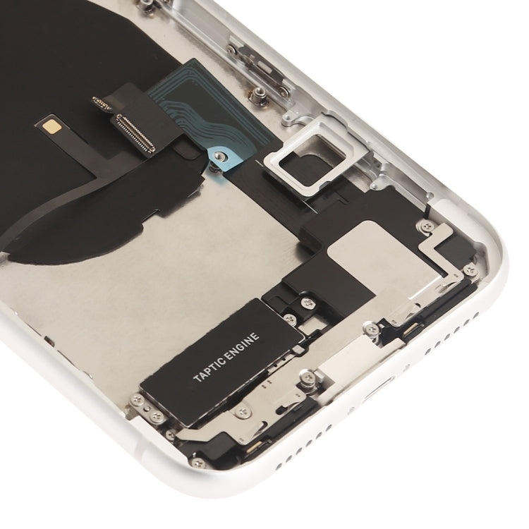 Battery Back Cover Assembly (with Side Keys & Speaker Ringer Buzzer & Motor & Camera Lens & Card Tray & Power Button + Volume Button + Charging Port + Signal Flex Cable & Wireless Charging Module) for iPhone XR, For iPhone XR (Full Assembly)...