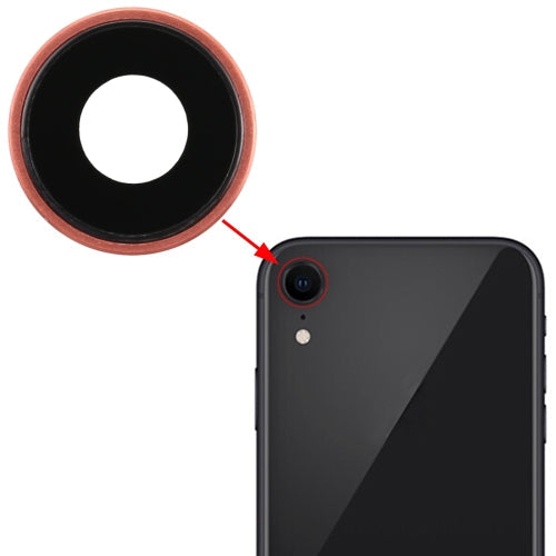 Back Camera Bezel with Lens Cover for iPhone XR, For iPhone XR, For iPhone XR(Rose Gold)
