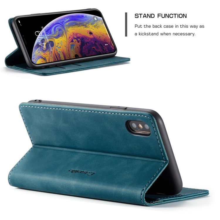 For iPhone X / XS CaseMe-013 Multifunctional Retro Frosted Horizontal Flip Leather Case with Card Slot & Holder & Wallet, For iPhone X / XS
